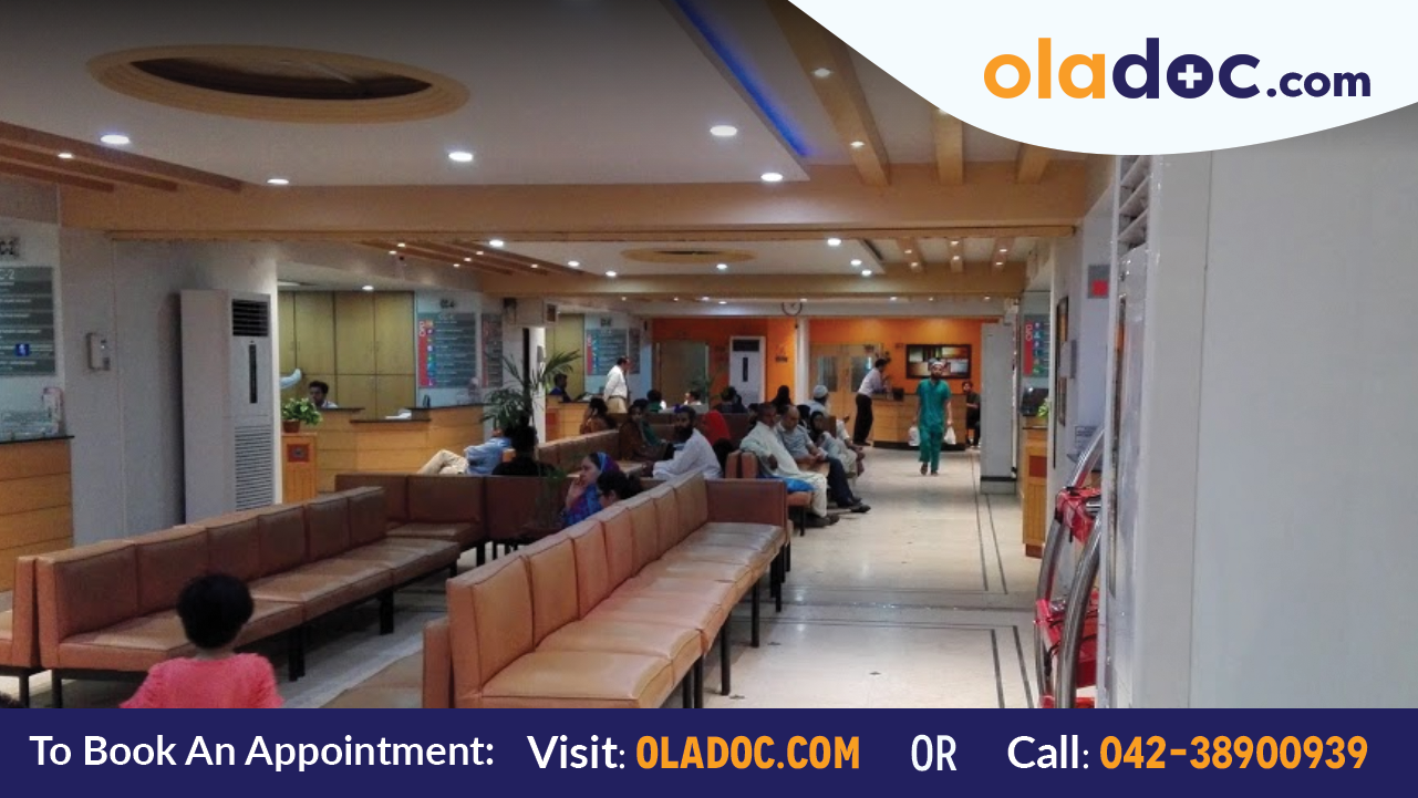 Waiting area at Dr Ziauddin Hospital Karachi Clifton